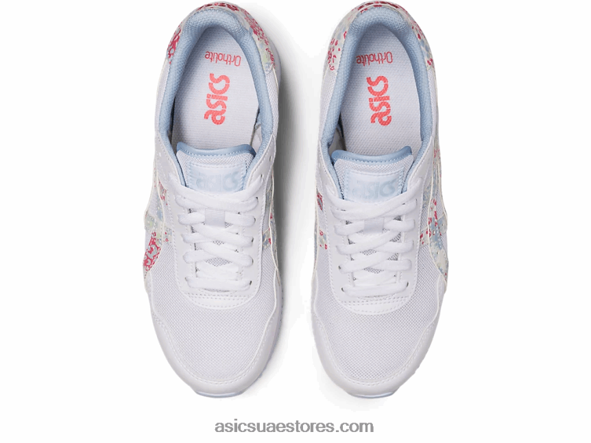 Asics أبيض / بابايا عداء النمر 2N24DJ2164