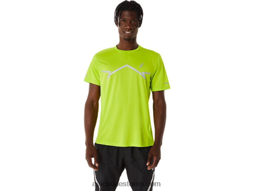 Asics نكهة الجير قميص بأكمام قصيرة وعرض خفيف للرجال 2N24DJ218