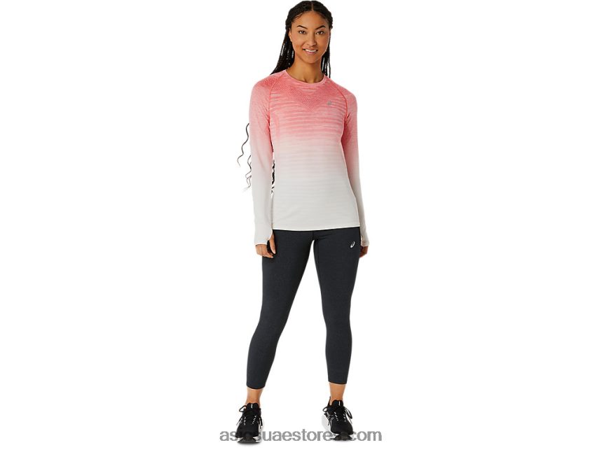 Asics كريم / بابايا المرأة طويلة الأكمام أعلى سلس 2N24DJ2210