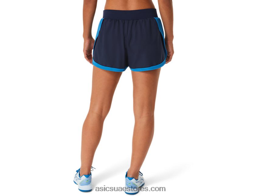 Asics منتصف الليل / أخضر خطر مباراة سيدات قصيرة 2N24DJ2240