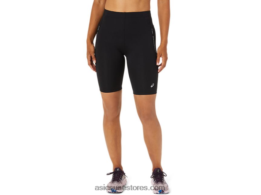 Asics أسود الأداء عداء سباق المرأة ضيق 2N24DJ2242