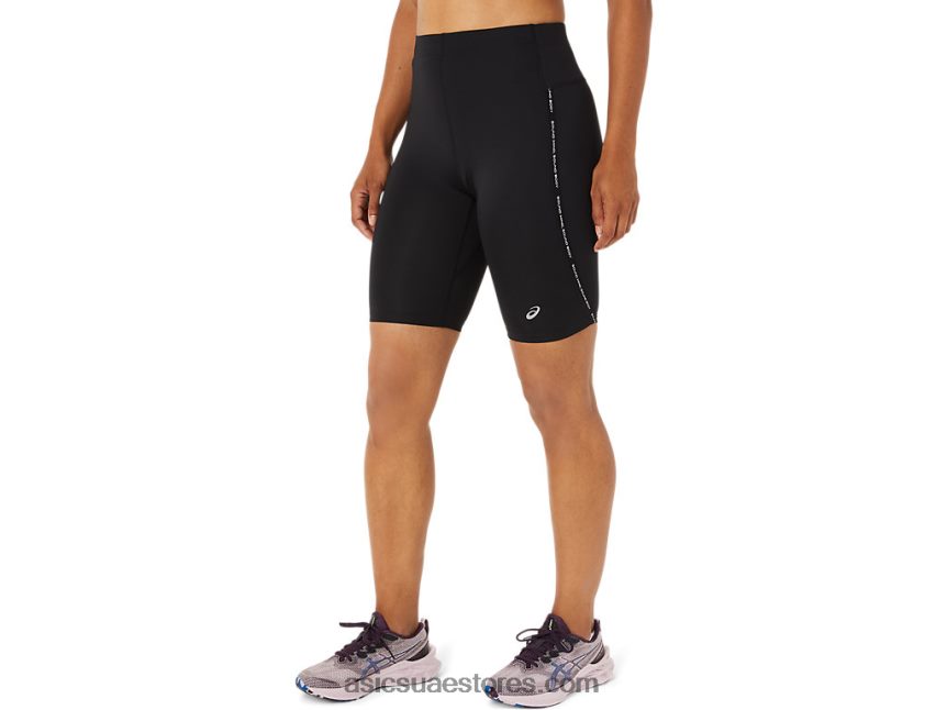 Asics أسود الأداء عداء سباق المرأة ضيق 2N24DJ2242