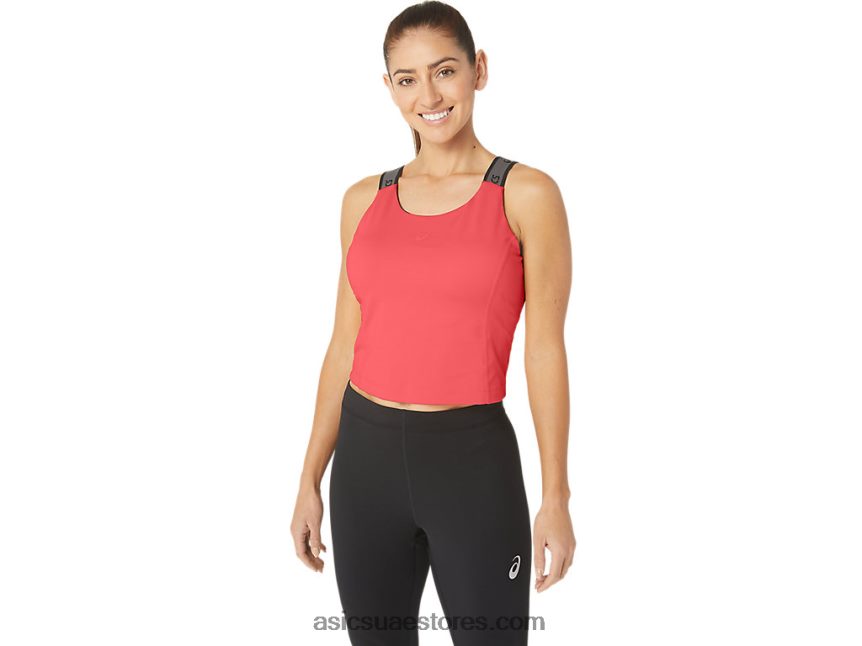 Asics اشتعلت فيه النيران في المرجان تانك سانا قصير مناسب للسيدات 2N24DJ2279