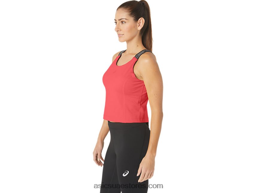 Asics اشتعلت فيه النيران في المرجان تانك سانا قصير مناسب للسيدات 2N24DJ2279