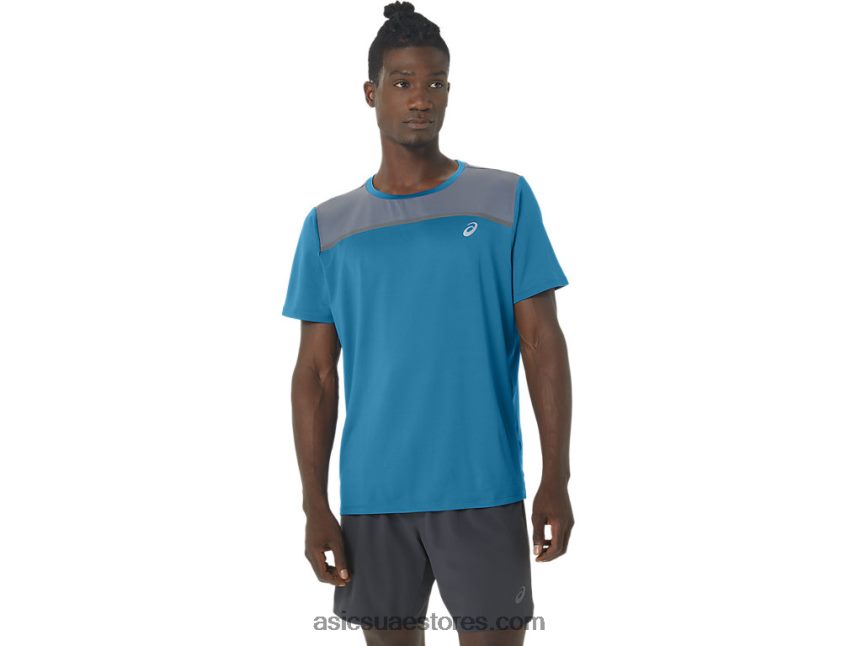 Asics الجزيرة الزرقاء الرجال قصيرة الأكمام العلاقات العامة لايت 2N24DJ229