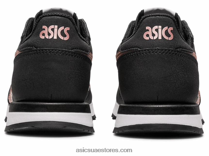 Asics أسود / ذهبي وردي عداء النمر الثاني 2N24DJ2290