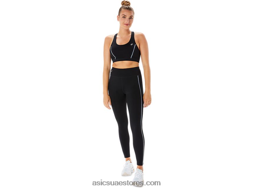 Asics أسود الأداء تدريب المرأة الأساسية الصدرية 2N24DJ2298