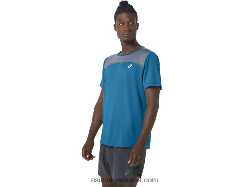 Asics الجزيرة الزرقاء الرجال قصيرة الأكمام العلاقات العامة لايت 2N24DJ229
