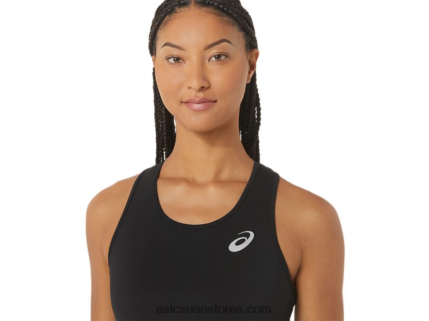 Asics أسود الأداء اقتصاص المسار للمرأة 2N24DJ2312