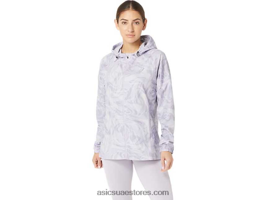 Asics قطرة سومي البنفسجي الغسق سترة نسائية قابلة للتعبئة 2N24DJ2318