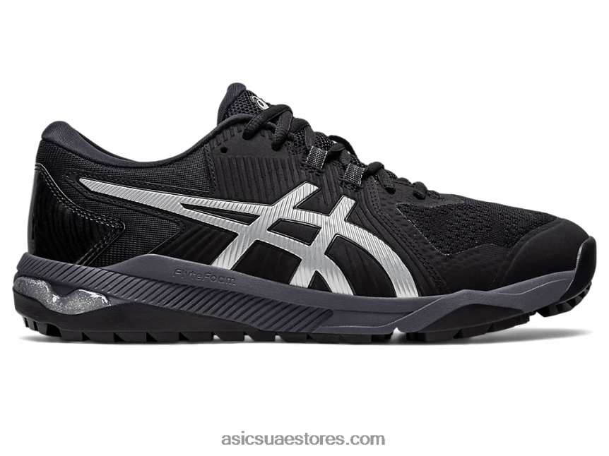 Asics أسود / رمادي الناقل جل انزلاق الرجال بالطبع 2N24DJ233