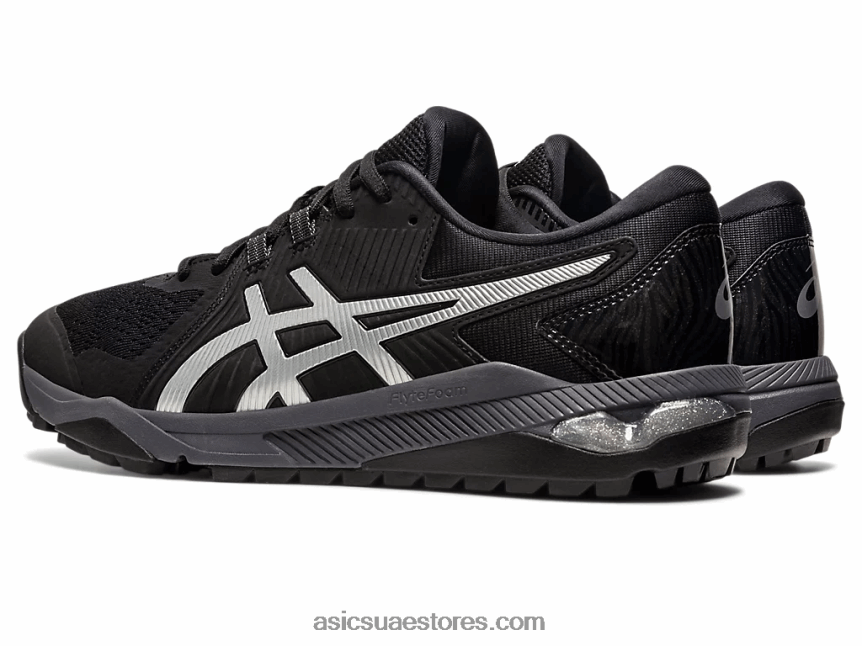 Asics أسود / رمادي الناقل جل انزلاق الرجال بالطبع 2N24DJ233