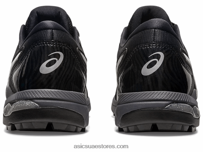 Asics أسود / رمادي الناقل جل انزلاق الرجال بالطبع 2N24DJ233