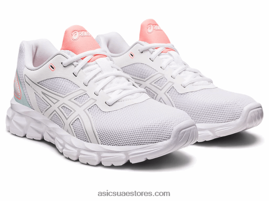 Asics أبيض / رمادي متوسط هلام الكم لايت الثاني 2N24DJ2344