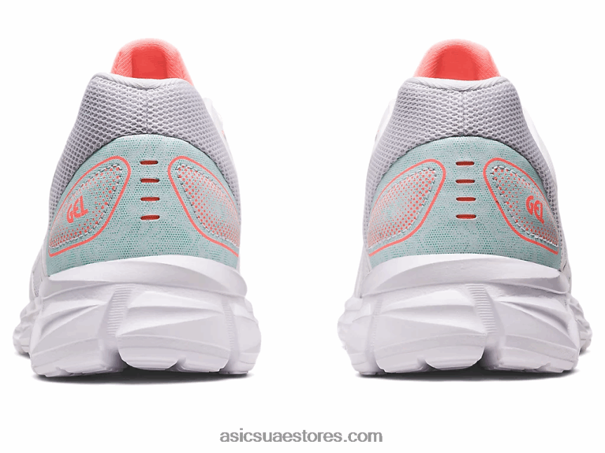 Asics أبيض / رمادي متوسط هلام الكم لايت الثاني 2N24DJ2344