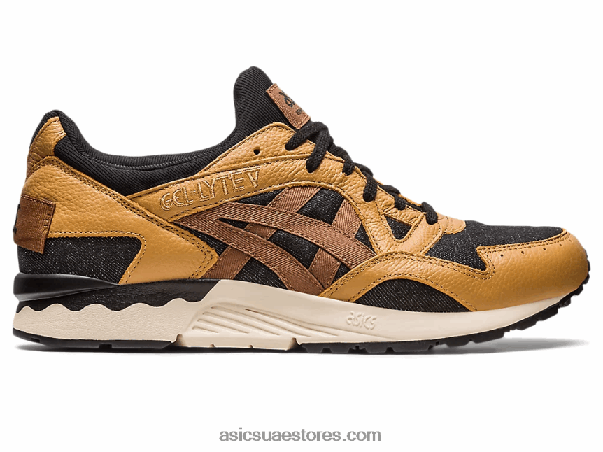 Asics قافلة / أسود جل لايت الخامس المرقعة الحديثة 2N24DJ235