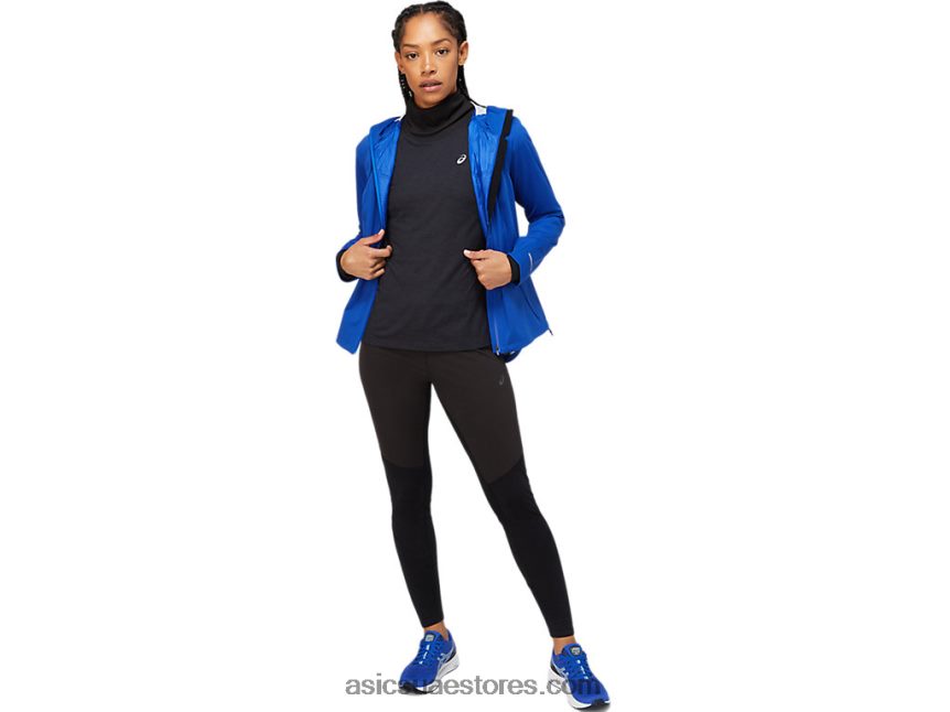 Asics موناكو الأزرق سترة تسريع الشتاء النسائية 2N24DJ2366