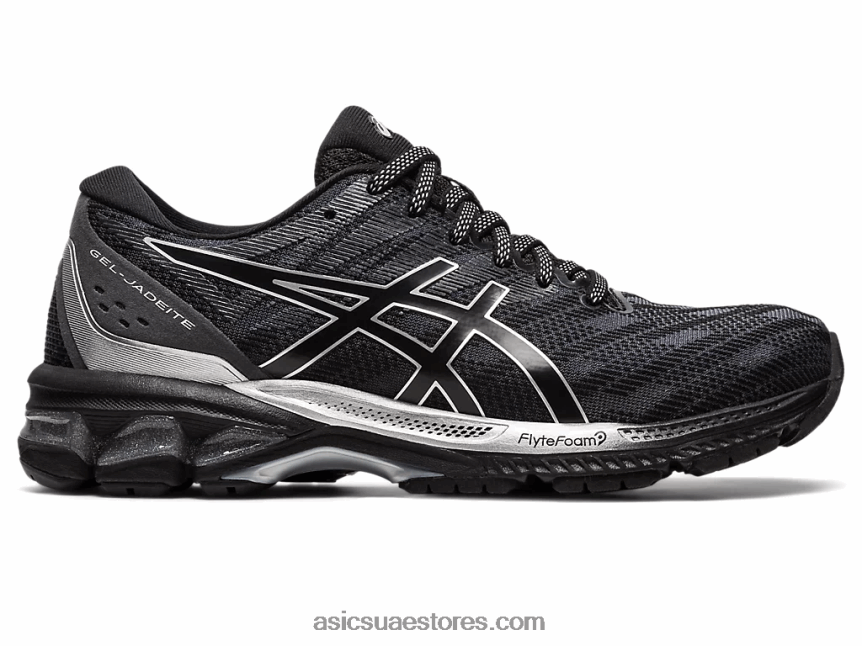 Asics أسود / فضي نقي هلام الجاديت 2N24DJ2396