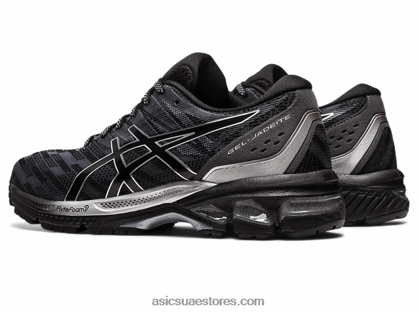Asics أسود / فضي نقي هلام الجاديت 2N24DJ2396