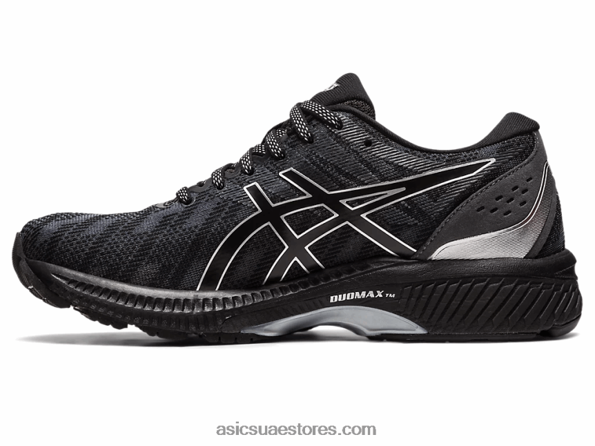 Asics أسود / فضي نقي هلام الجاديت 2N24DJ2396