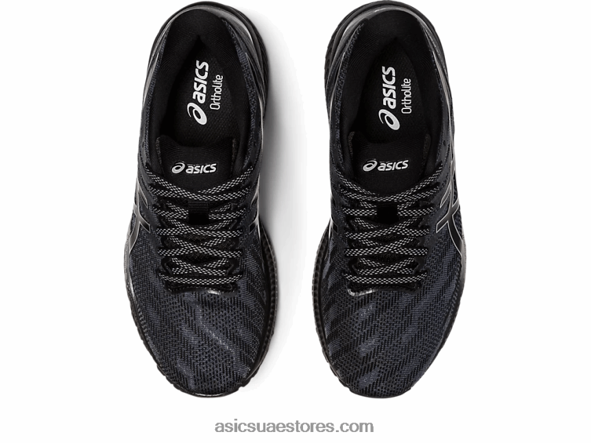 Asics أسود / فضي نقي هلام الجاديت 2N24DJ2396