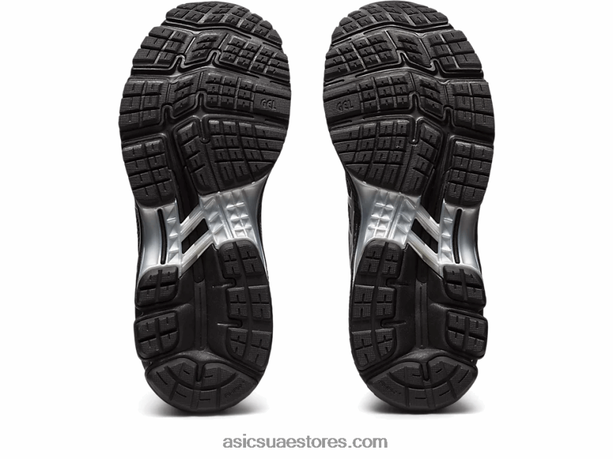 Asics أسود / فضي نقي هلام الجاديت 2N24DJ2396