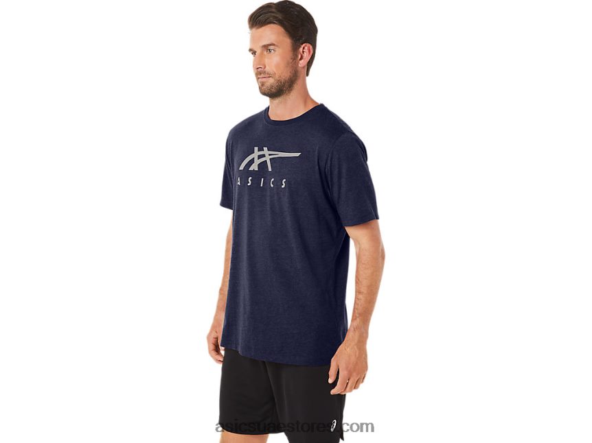 Asics هيذر الطاووس كم قصير شريطية 2N24DJ23