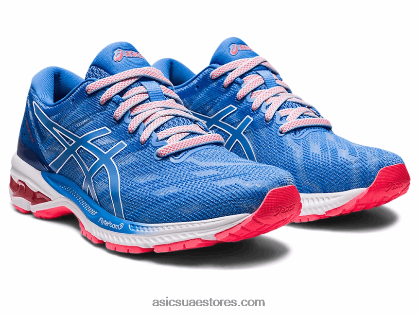 Asics ساحل أزرق / أبيض هلام الجاديت 2N24DJ2409