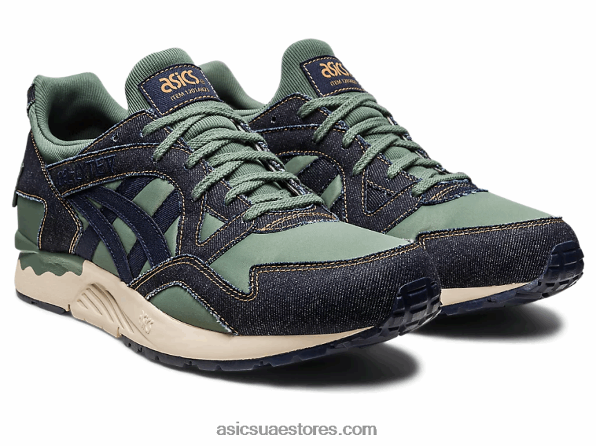 Asics منتصف الليل / لبلاب جل لايت الخامس المرقعة الحديثة 2N24DJ240