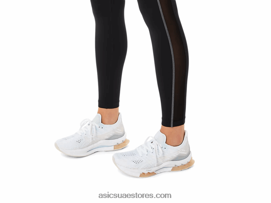 Asics أبيض / بيج معدني انفجار جل كينسي 2N24DJ2439