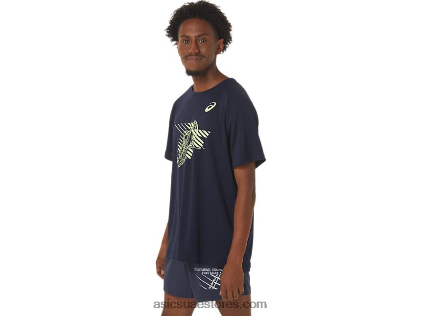 Asics منتصف الليل أحذية رجالية جرافيك بأكمام قصيرة 2N24DJ243