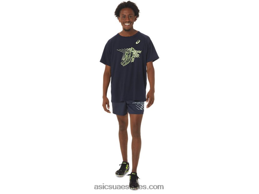 Asics منتصف الليل أحذية رجالية جرافيك بأكمام قصيرة 2N24DJ243