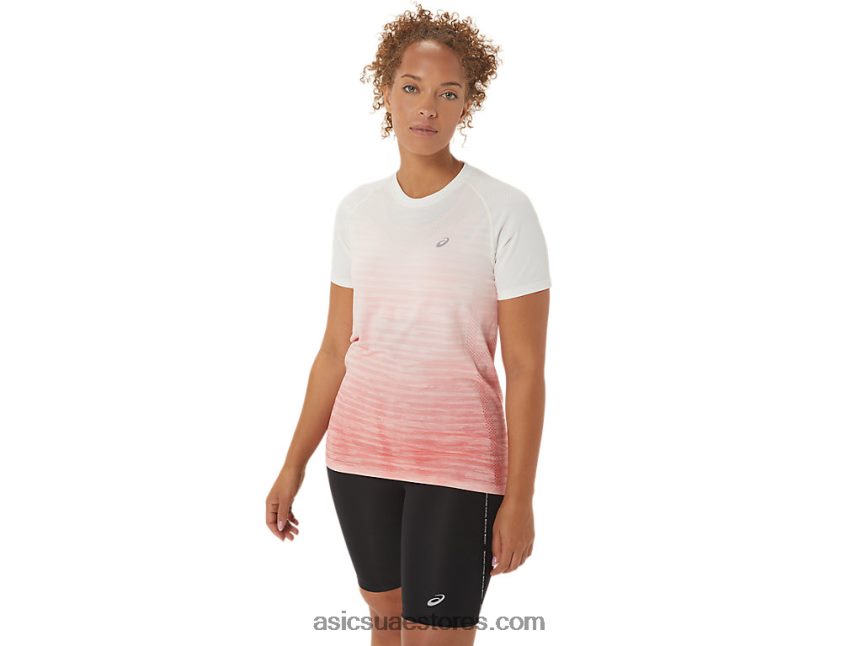 Asics كريم / بابايا المرأة كم قصير سلس أعلى 2N24DJ2441