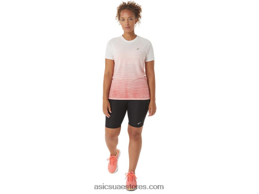 Asics كريم / بابايا المرأة كم قصير سلس أعلى 2N24DJ2441