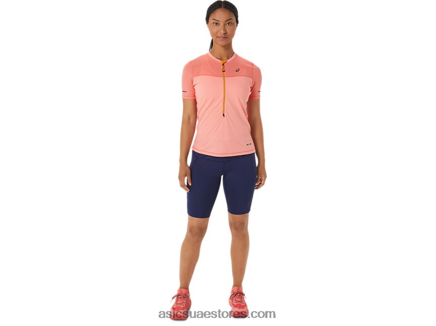 Asics أزرق نيلي / بابايا عداء فوجيتريل للسيدات 2N24DJ2467