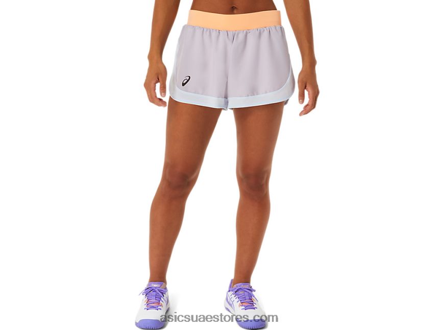 Asics الغسق البنفسجي / البرتقالي البوب مباراة سيدات قصيرة 2N24DJ2494