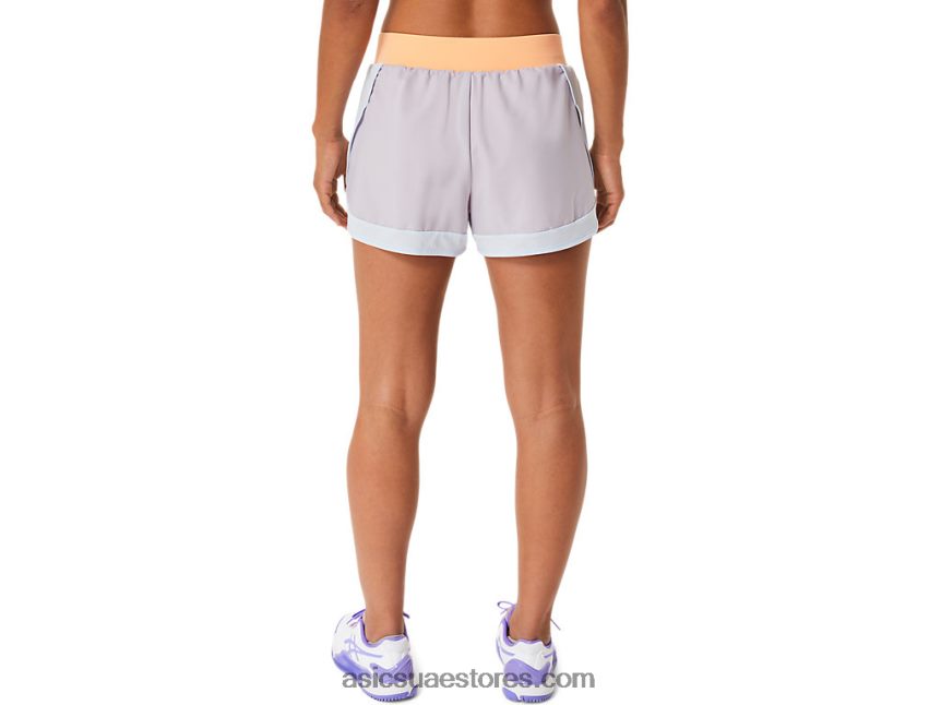 Asics الغسق البنفسجي / البرتقالي البوب مباراة سيدات قصيرة 2N24DJ2494