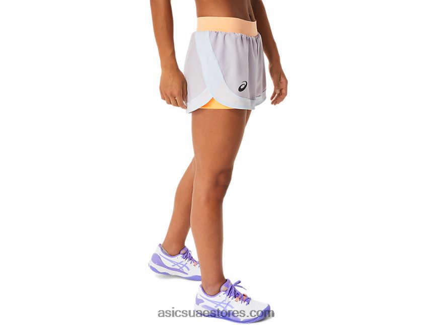 Asics الغسق البنفسجي / البرتقالي البوب مباراة سيدات قصيرة 2N24DJ2494