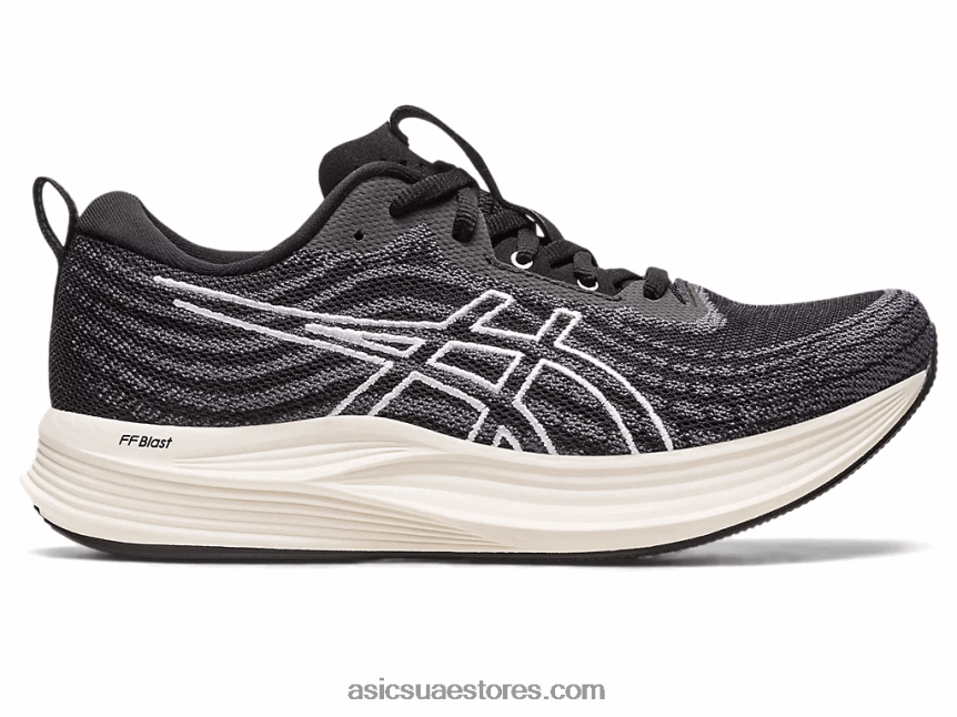 Asics أسود / أبيض سرعة إيفورايد 2N24DJ2496