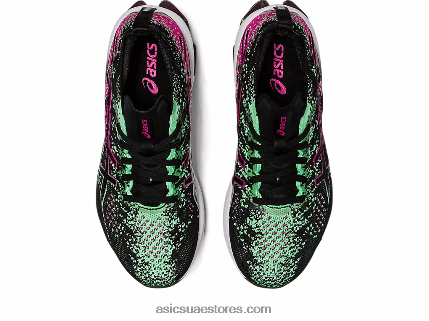 Asics الهذيان الأسود / الوردي انفجار جل كينسي 2N24DJ2581