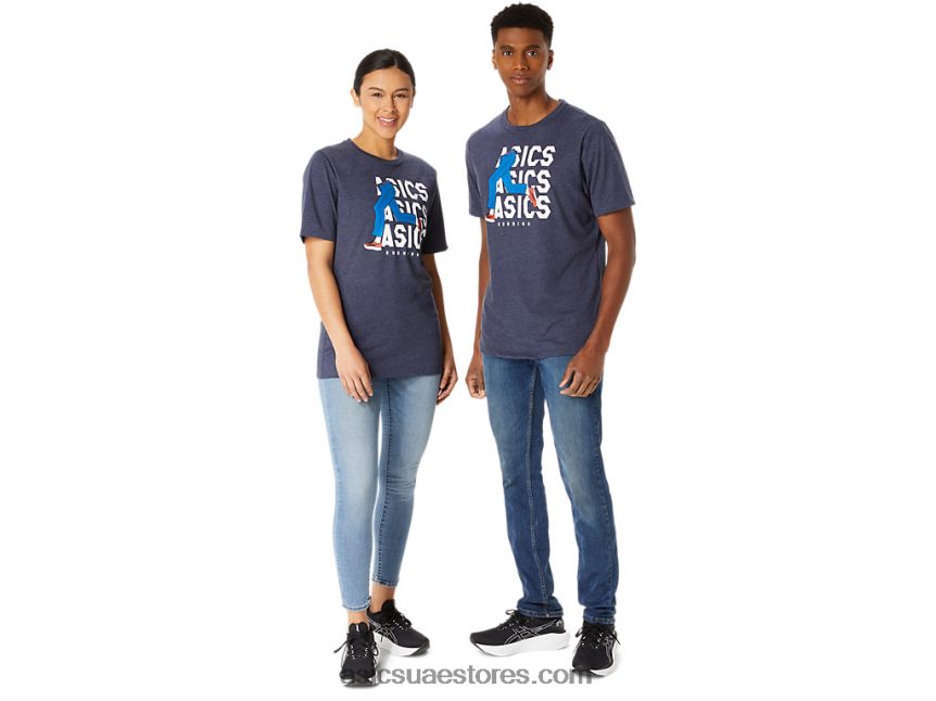 Asics هيذر الطاووس للجنسين الأزرق جان ميل طاقم المحملة 2N24DJ25