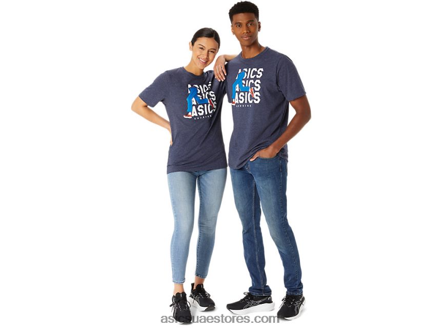 Asics هيذر الطاووس للجنسين الأزرق جان ميل طاقم المحملة 2N24DJ25