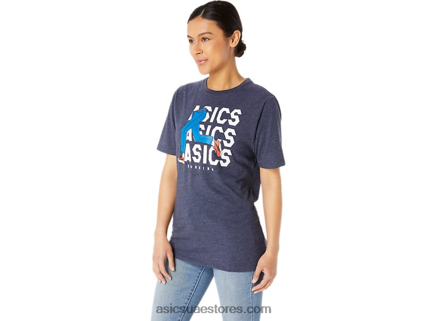Asics هيذر الطاووس للجنسين الأزرق جان ميل طاقم المحملة 2N24DJ25