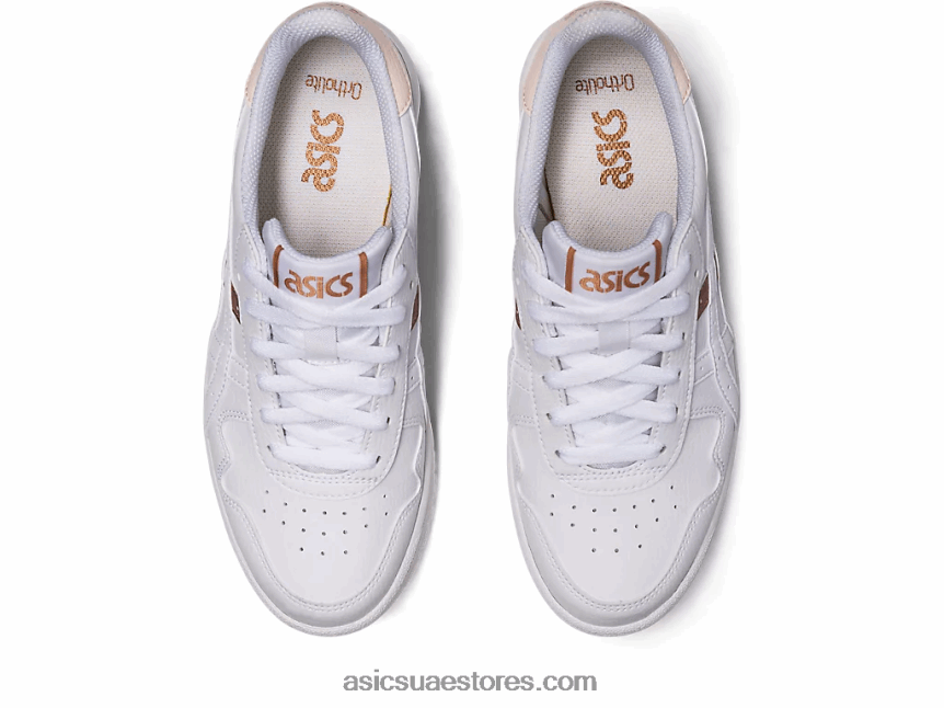 Asics أبيض / ذهب وردي اليابان اس 2N24DJ2608
