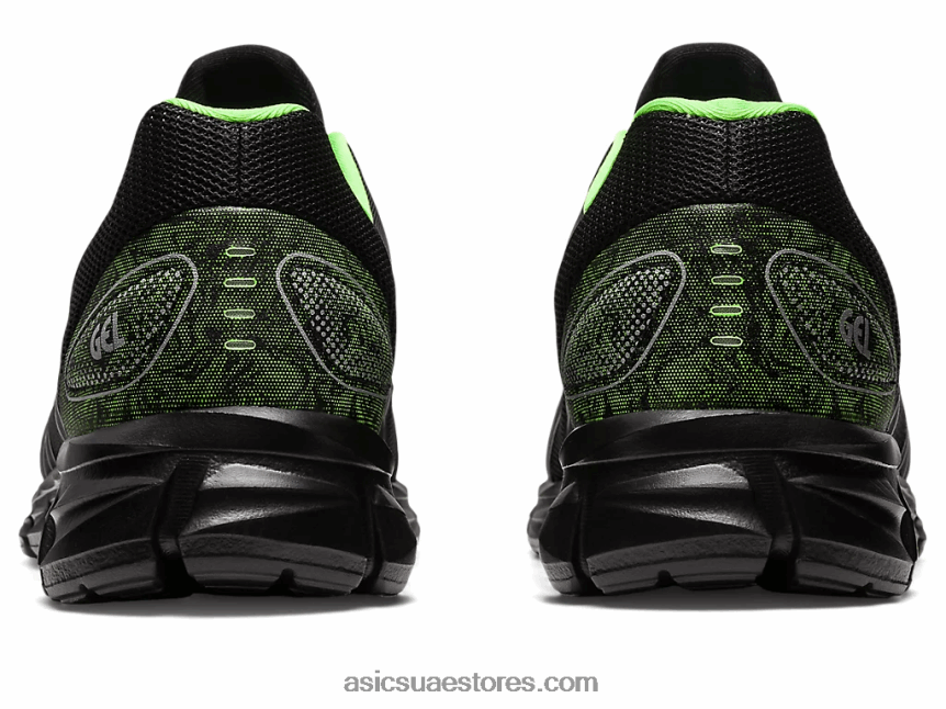 Asics أسود / أبو بريص أخضر هلام الكم لايت الثاني 2N24DJ260