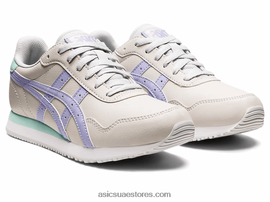 Asics الرمادي الجليدي / بخار عداء النمر 2N24DJ2622