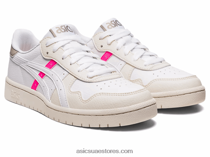 Asics أبيض / وردي ساخن اليابان اس 2N24DJ2628