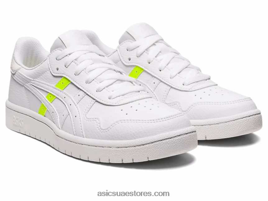 Asics أبيض / أصفر أمان اليابان اس 2N24DJ2634