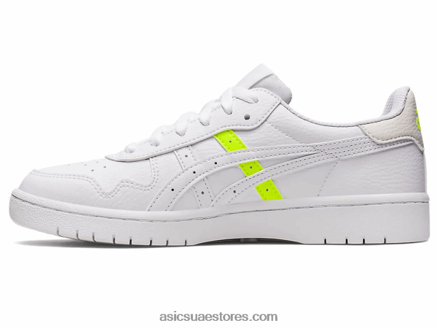 Asics أبيض / أصفر أمان اليابان اس 2N24DJ2634