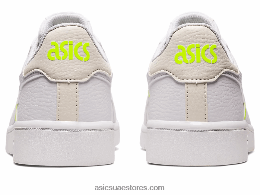 Asics أبيض / أصفر أمان اليابان اس 2N24DJ2634